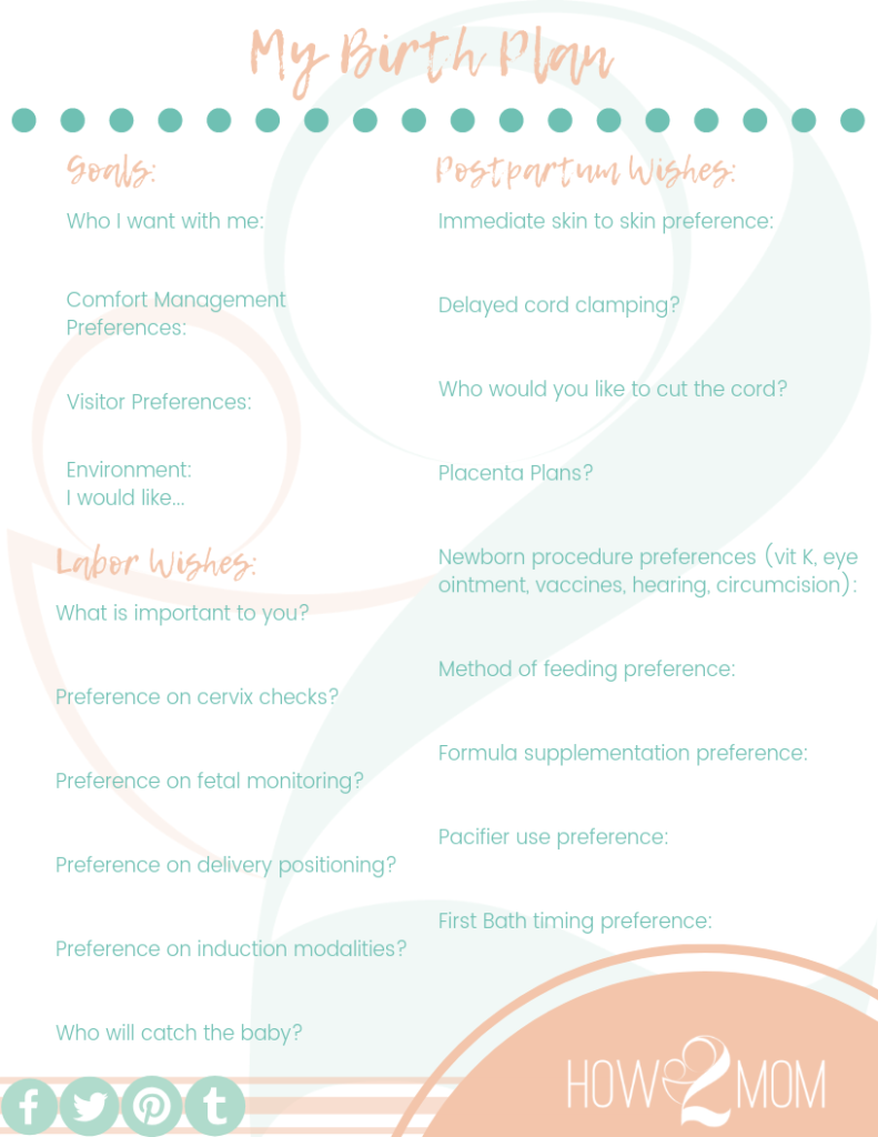 Birth Plan Tips Every Mom Should Know (+ Free Downloadable Birth Plan)