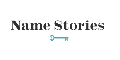 NameStories custom baby name keepsake logo